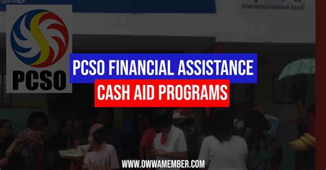 pcso financial assistance|government credit assistance program.